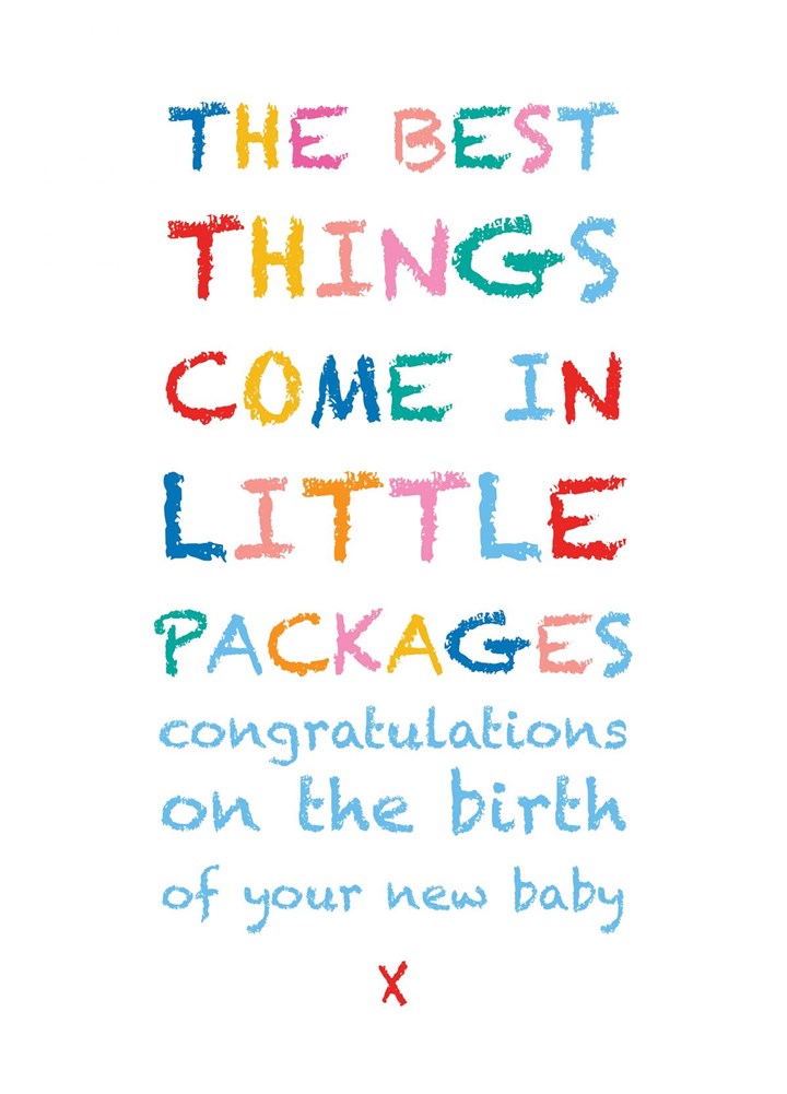 Little Package Baby Congratulations Card