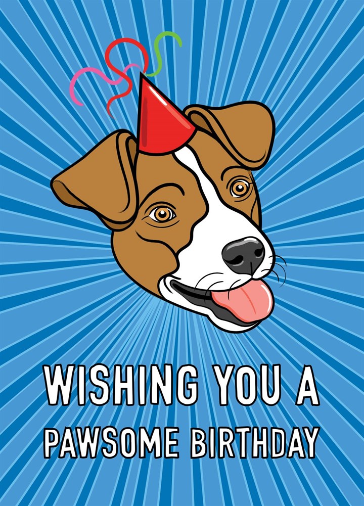 Pawsome Birthday Greetings Card | Scribbler