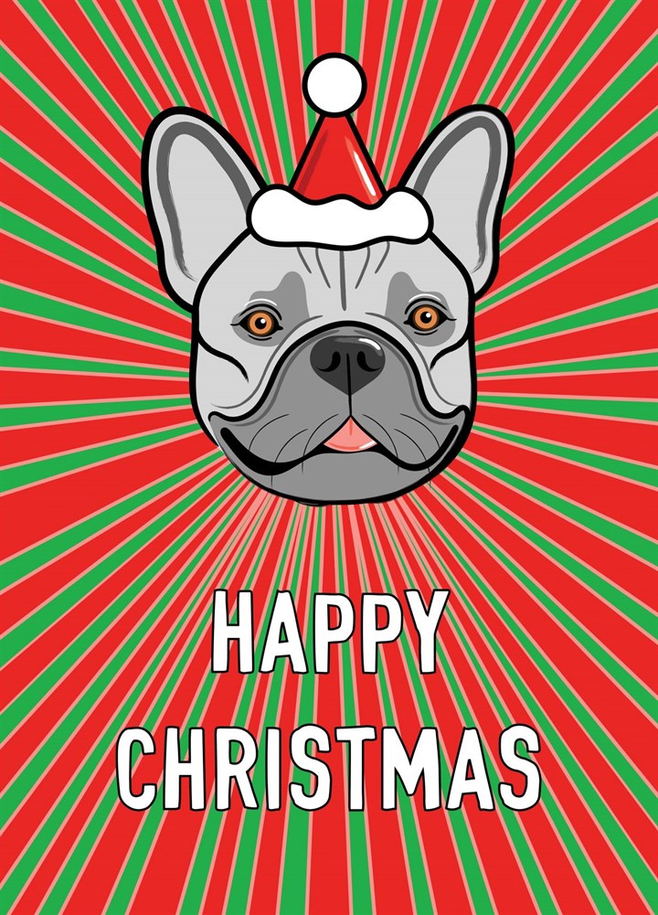 Frenchie Dog Christmas Card