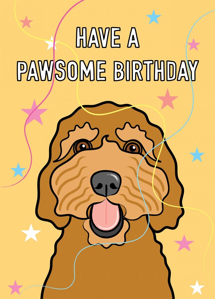 Pawsome Birthday Wishes Card