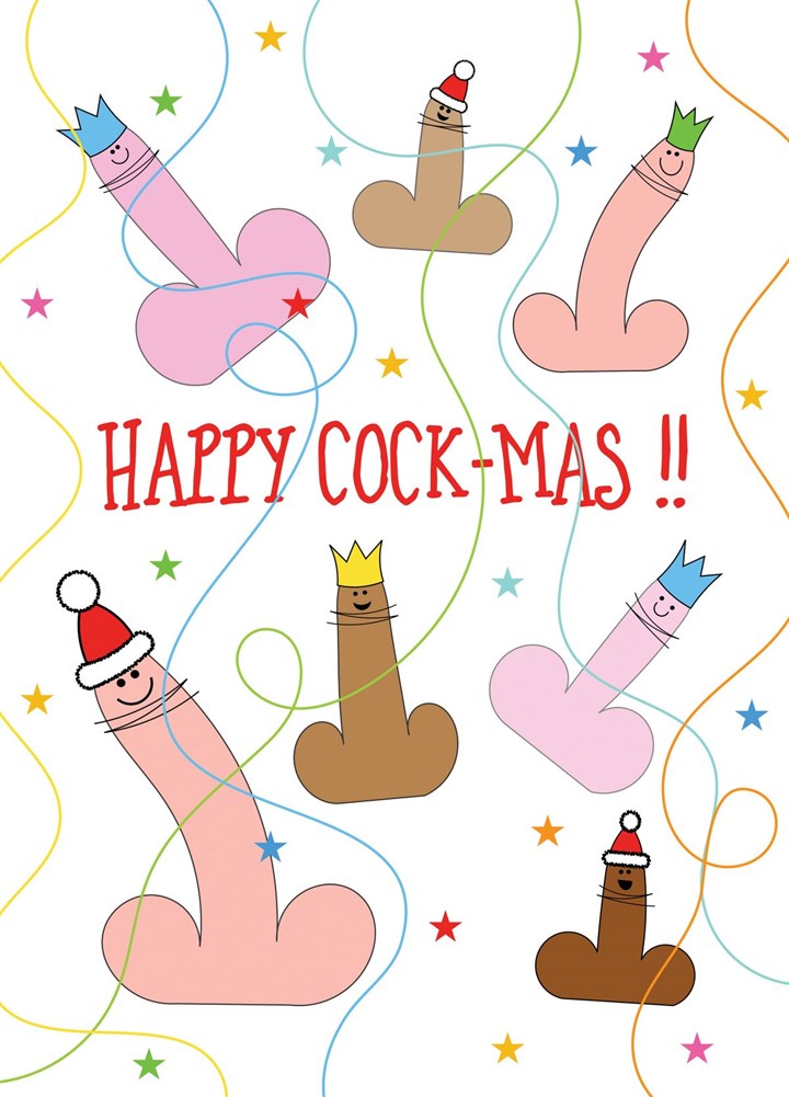 Happy Cock-mas Card