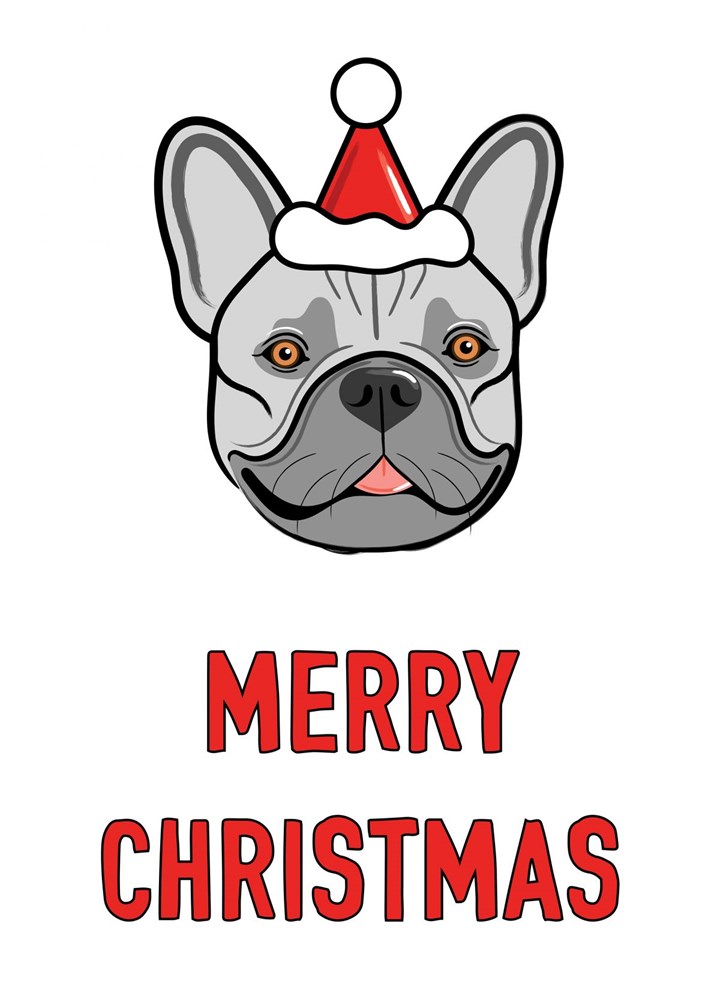 French Bulldog Christmas Greeting Card