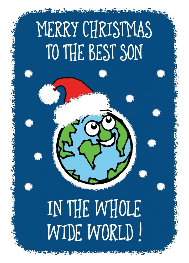 Best Son Christmas Card
