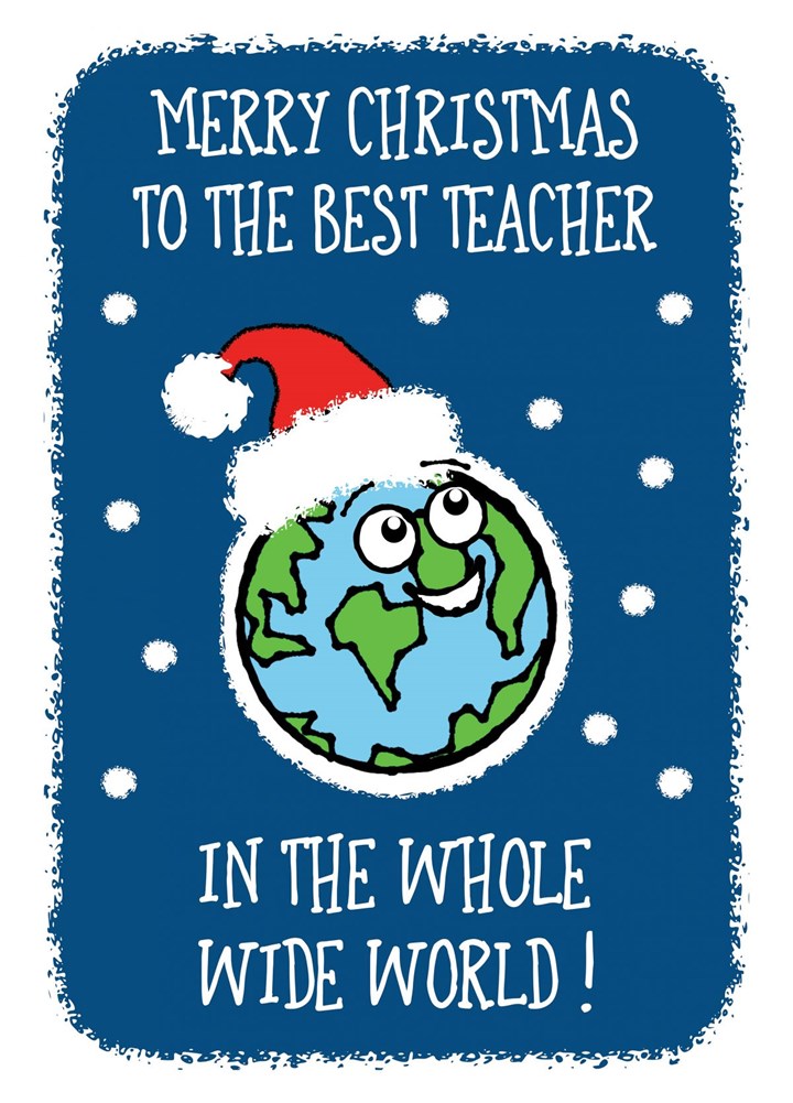 Best Teacher Christmas Card