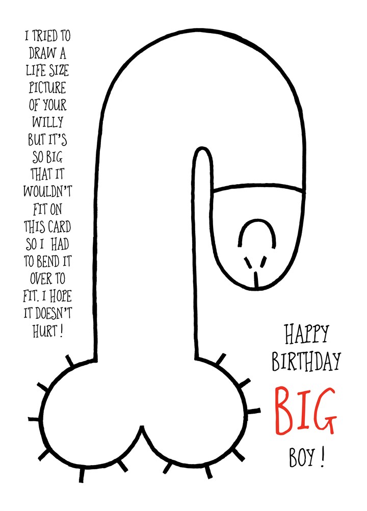 Happy Birthday Big Boy Card