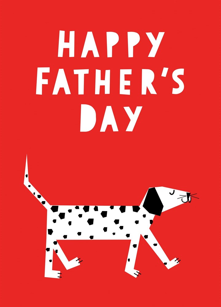 Spotty Dog Father's Day Card