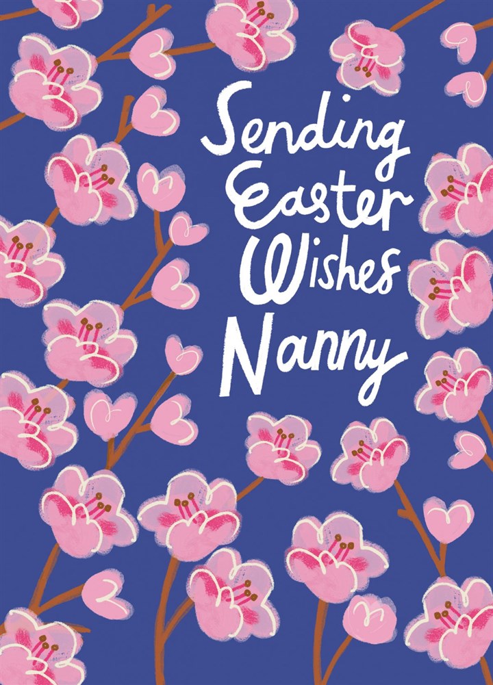 Sending Easter Wishes, Nanny Card