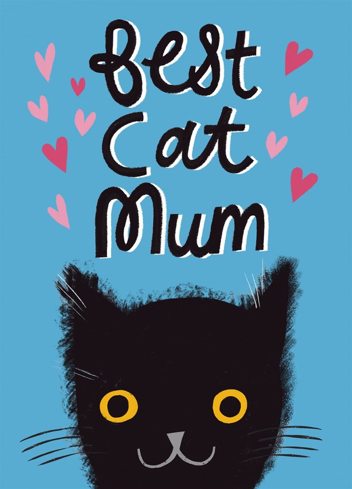 Best Cat Mum Mother's Day Card