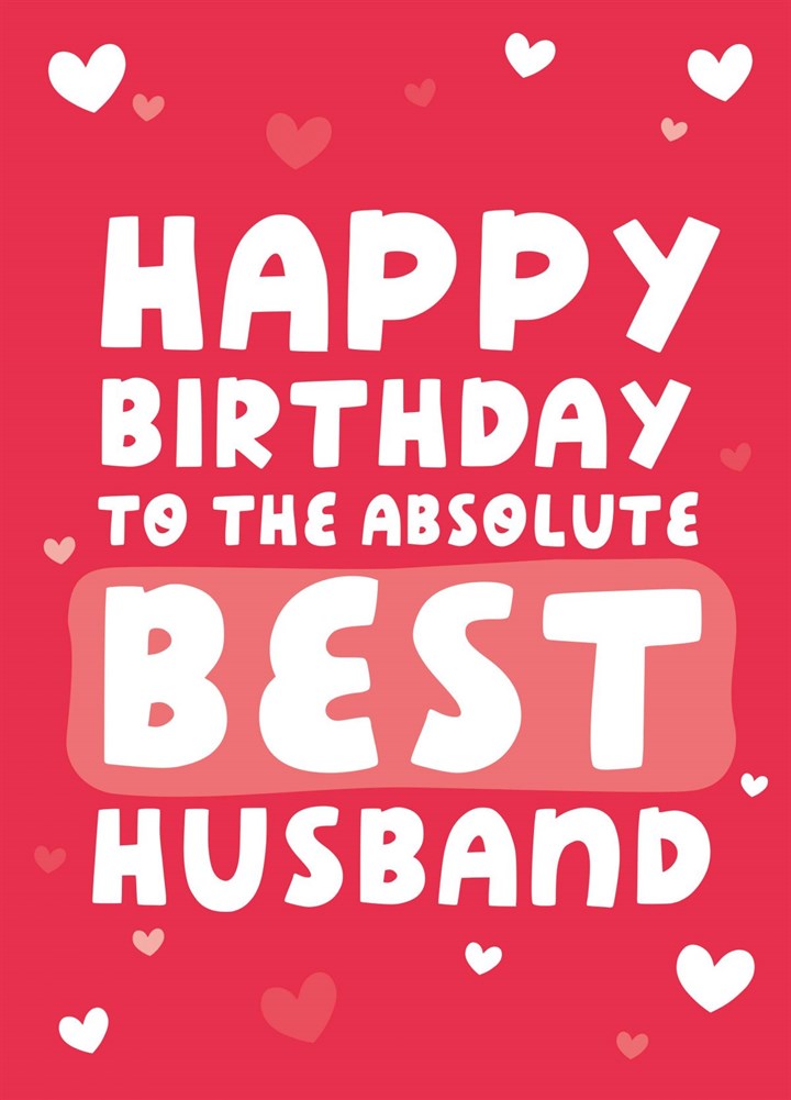 Best Husband Birthday Card