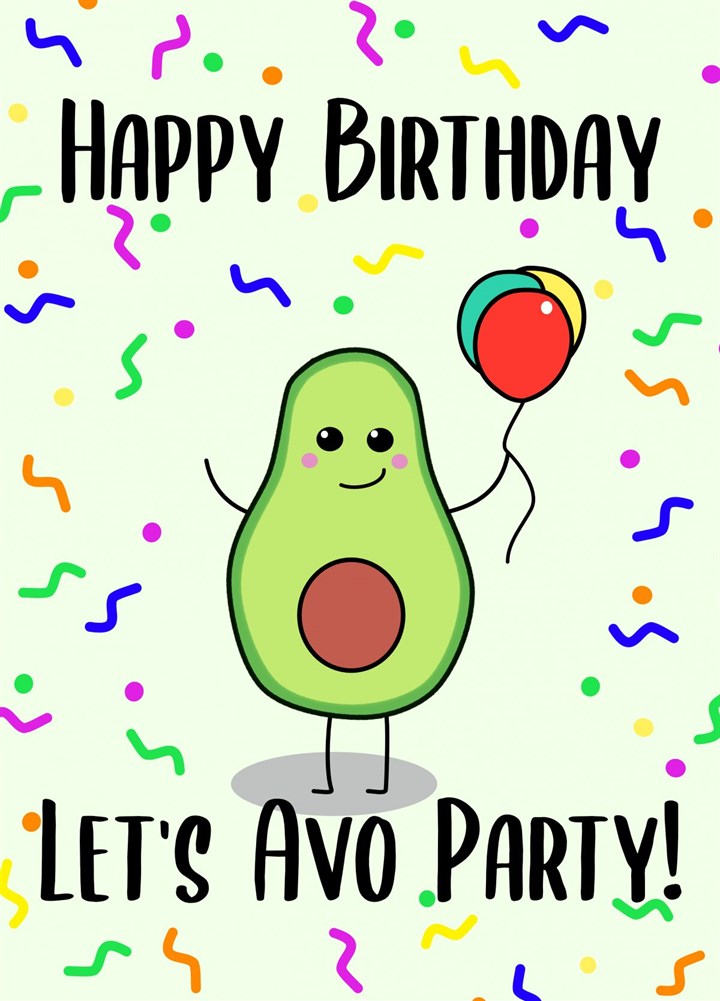 Let's Avo Party Card