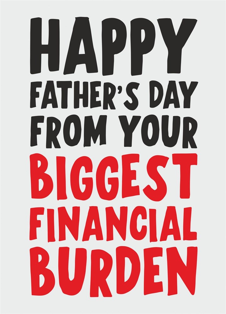 From Your Biggest Financial Burden Card
