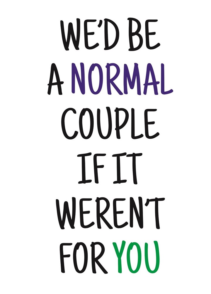 Normal Couple Card