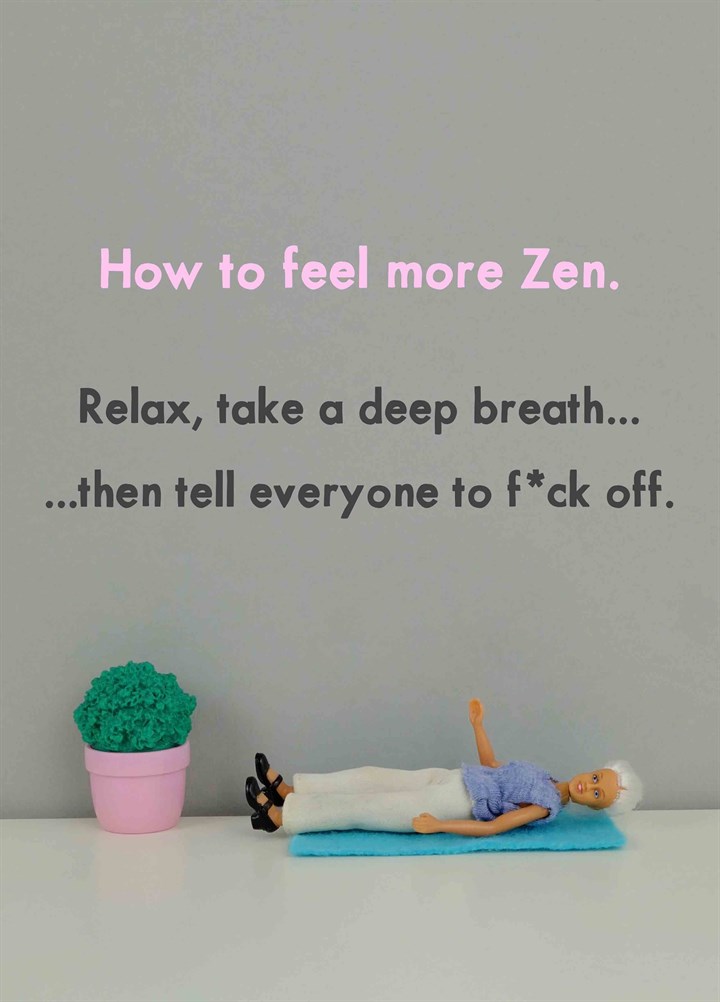 How To Feel More Zen Card
