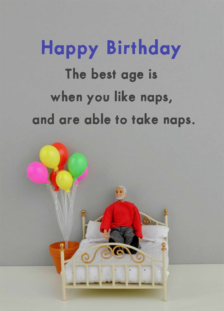 Birthday Naps Card
