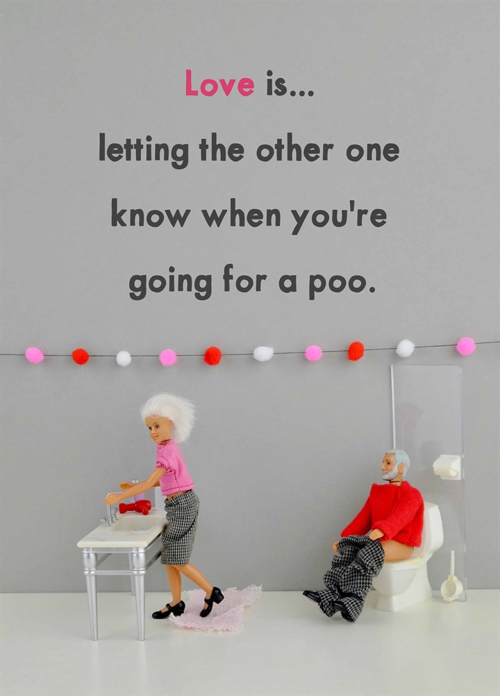 Going For A Poo Card