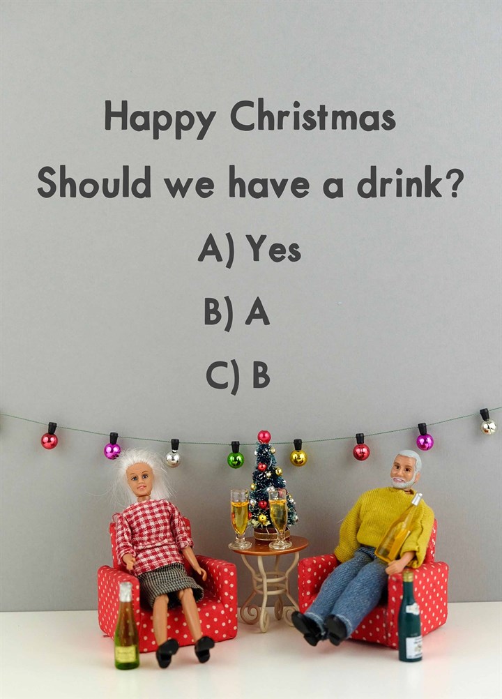 Christmas Drink Card