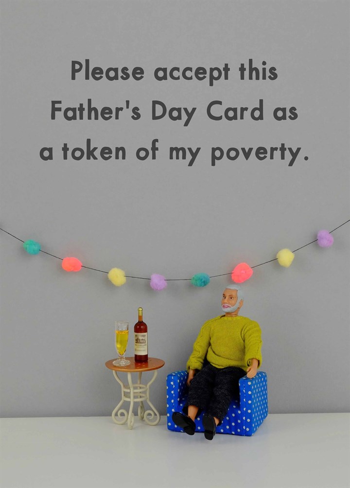 Father's Day Poverty Card