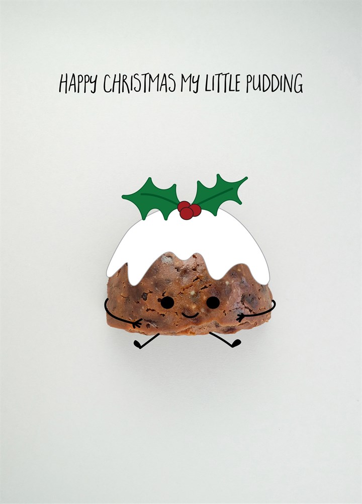 Happy Christmas My Little Pudding Card