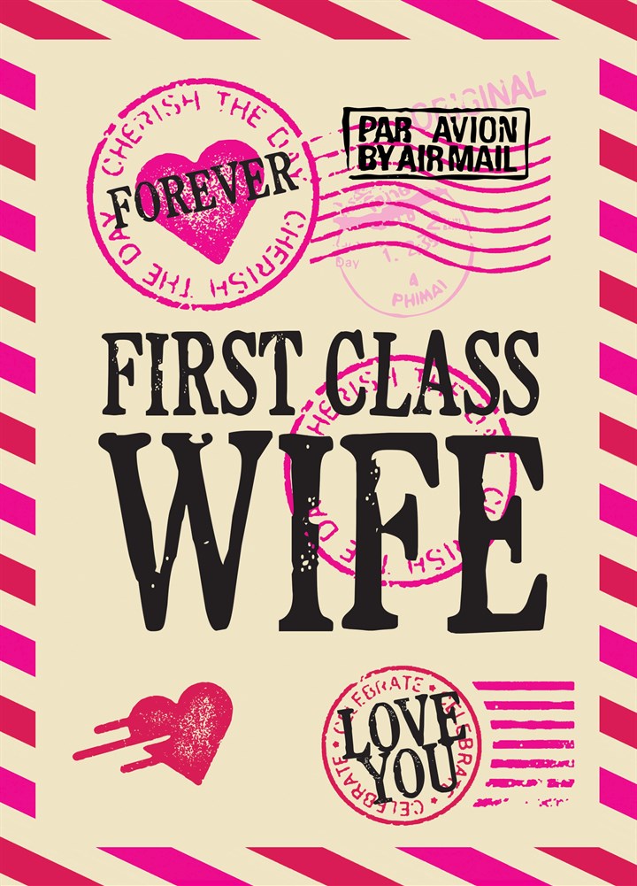 First Class Wife Card