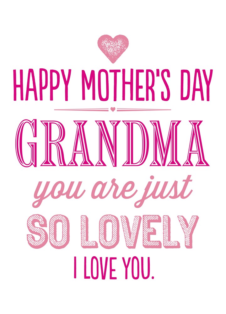 Happy Mother's Day Grandma Card