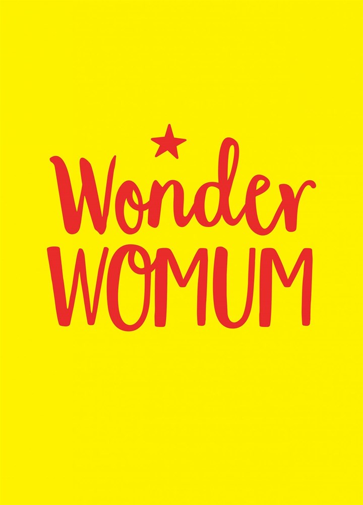 Wonder Womum Card