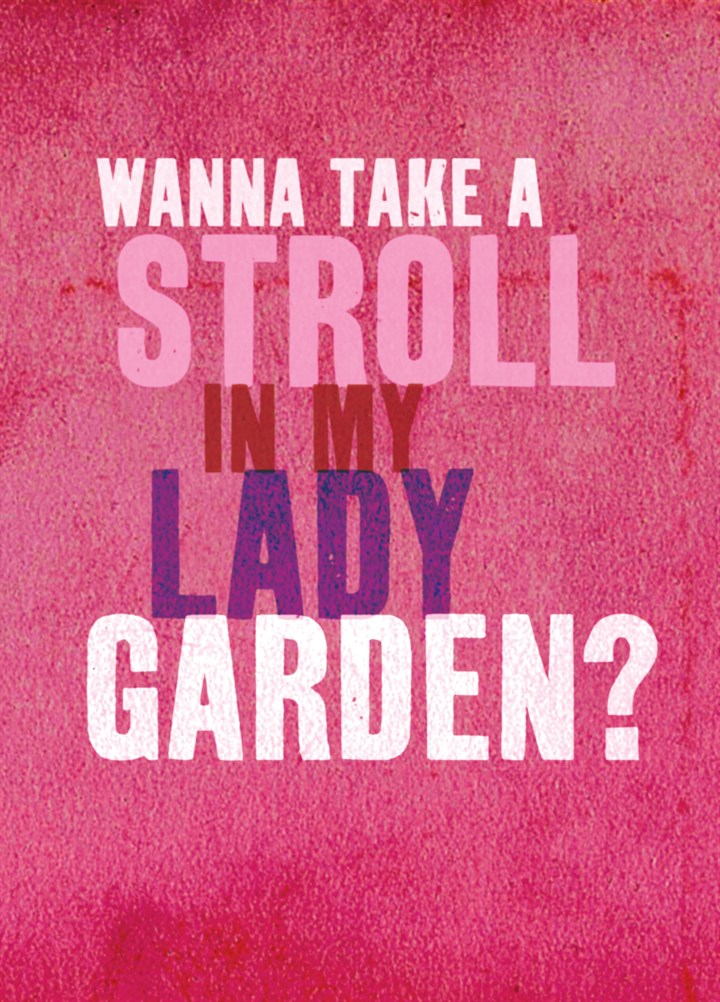 Lady Garden Card