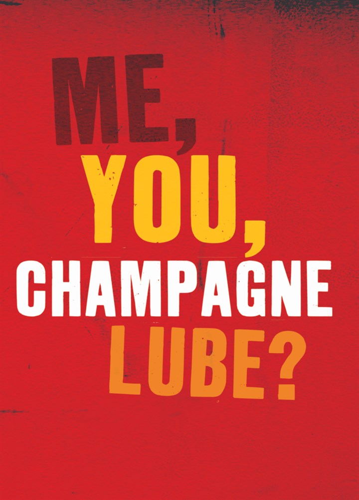 Champagne Lube Card
