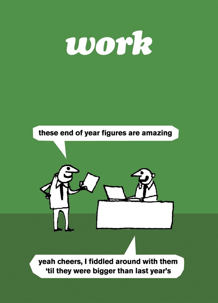 Work Amazing Figures Card