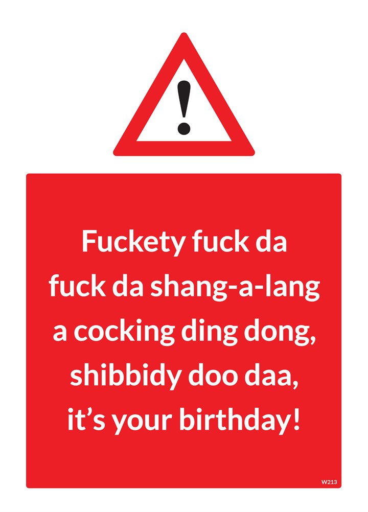 Shibbidy Doo Daa Card