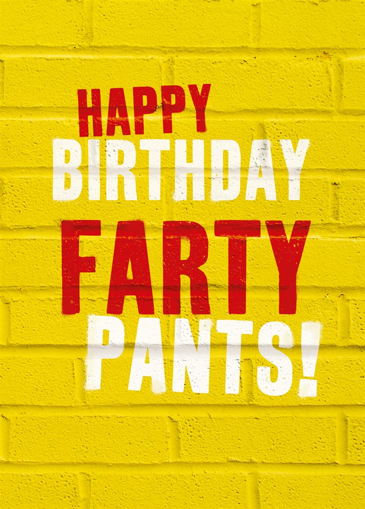 Farty Pants Card