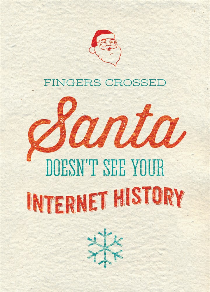 Internet History Santa Card
