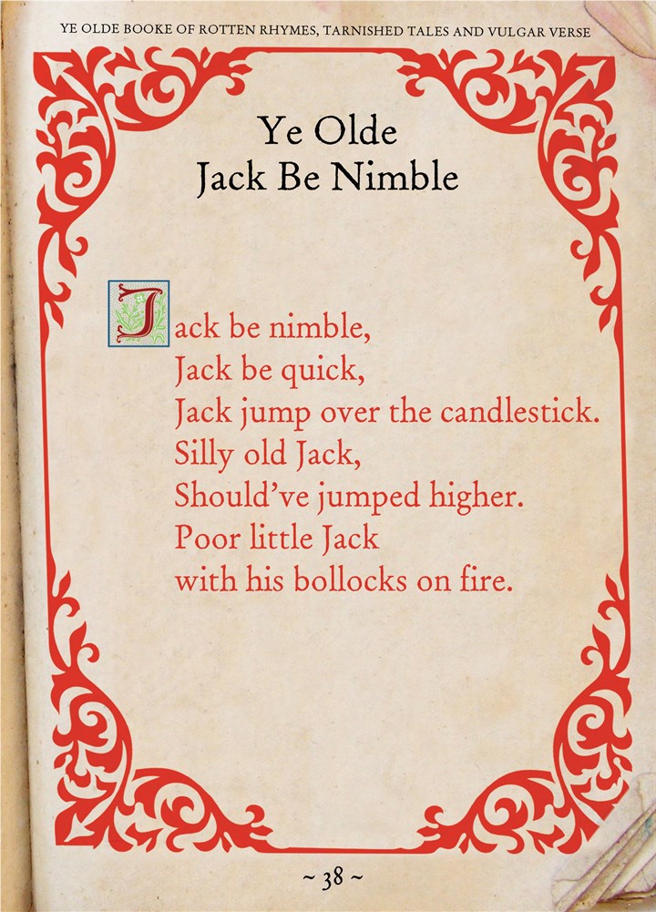 Jack Be Nimble Card