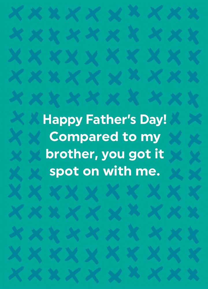 Happy Father's Day, Spot On With Me. Card