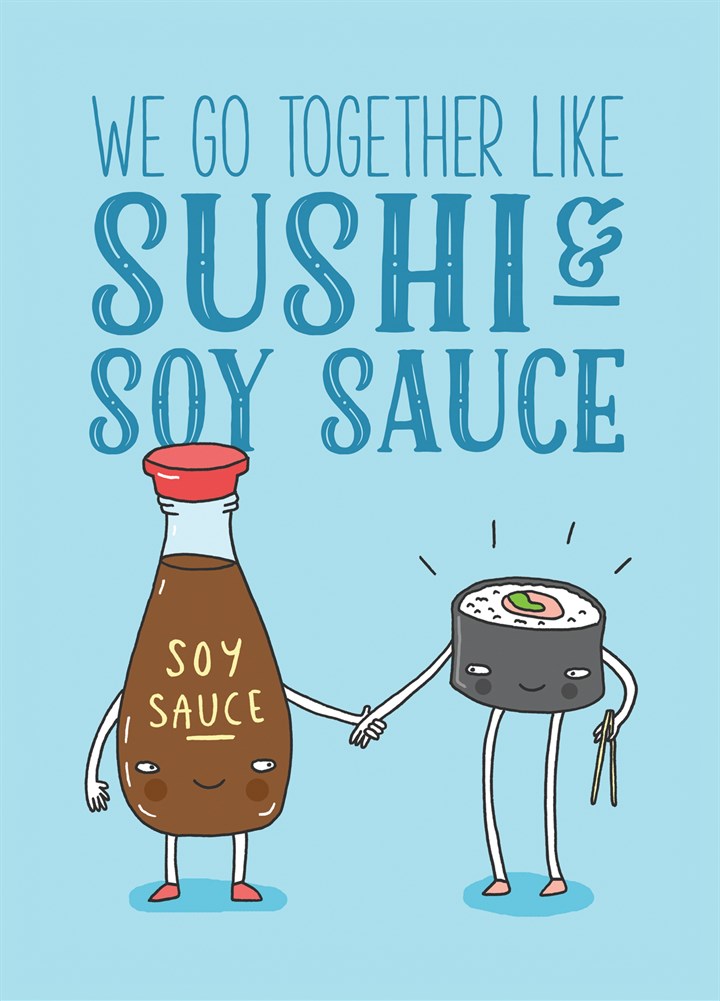 Sushi & Soy Sauce Card