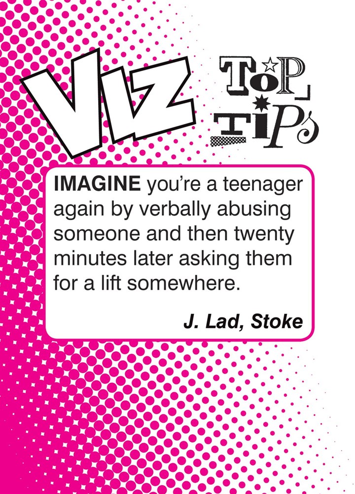 Imagine You're A Teenager Again Card