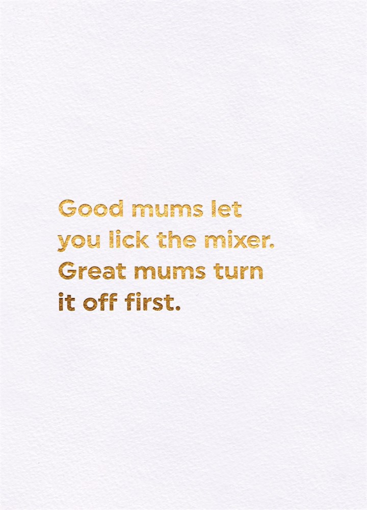 Lick The Mixer Card