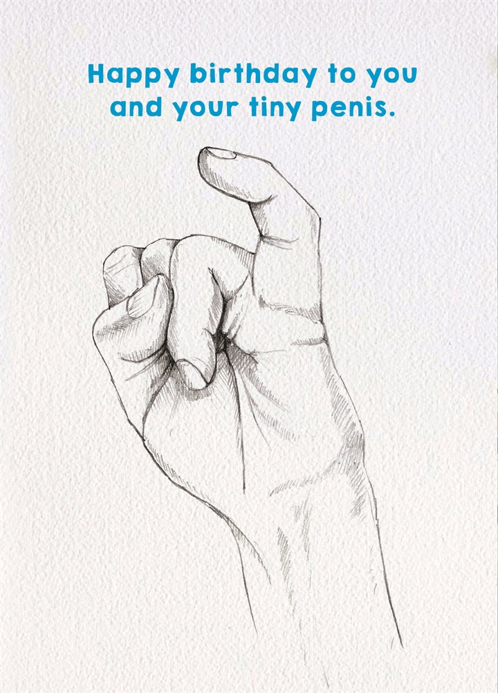 Tiny Penis Card
