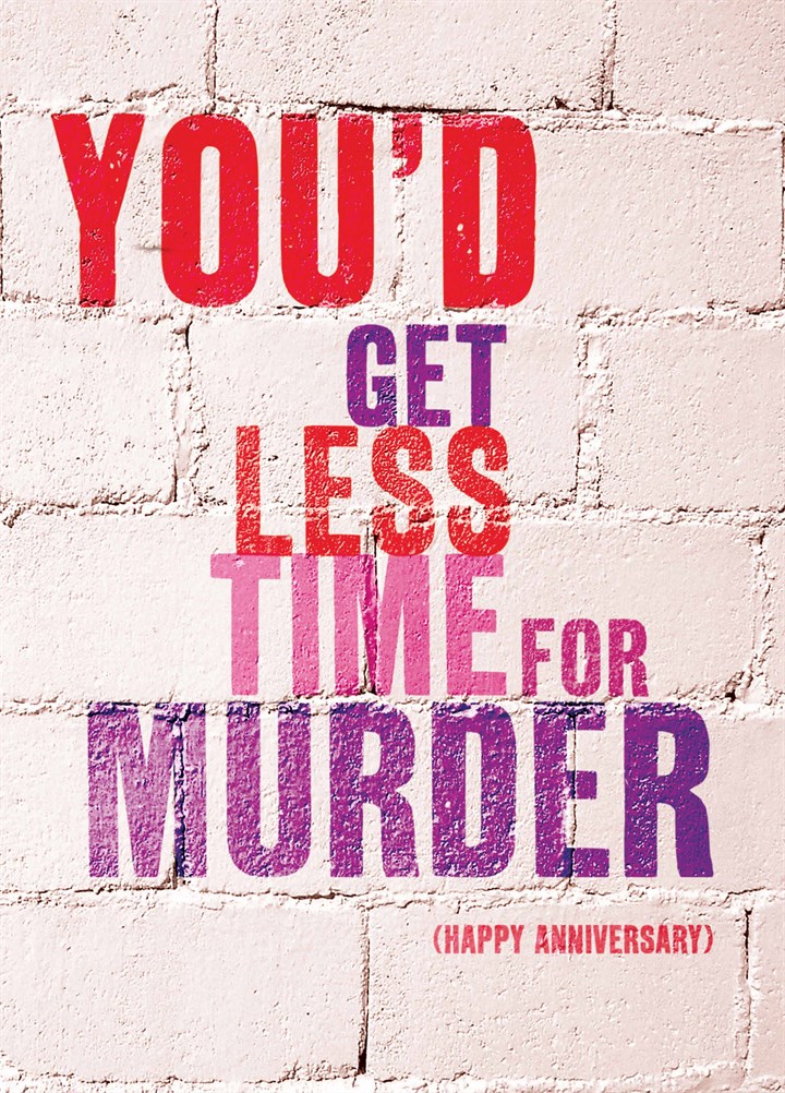 Less Time For Murder Card