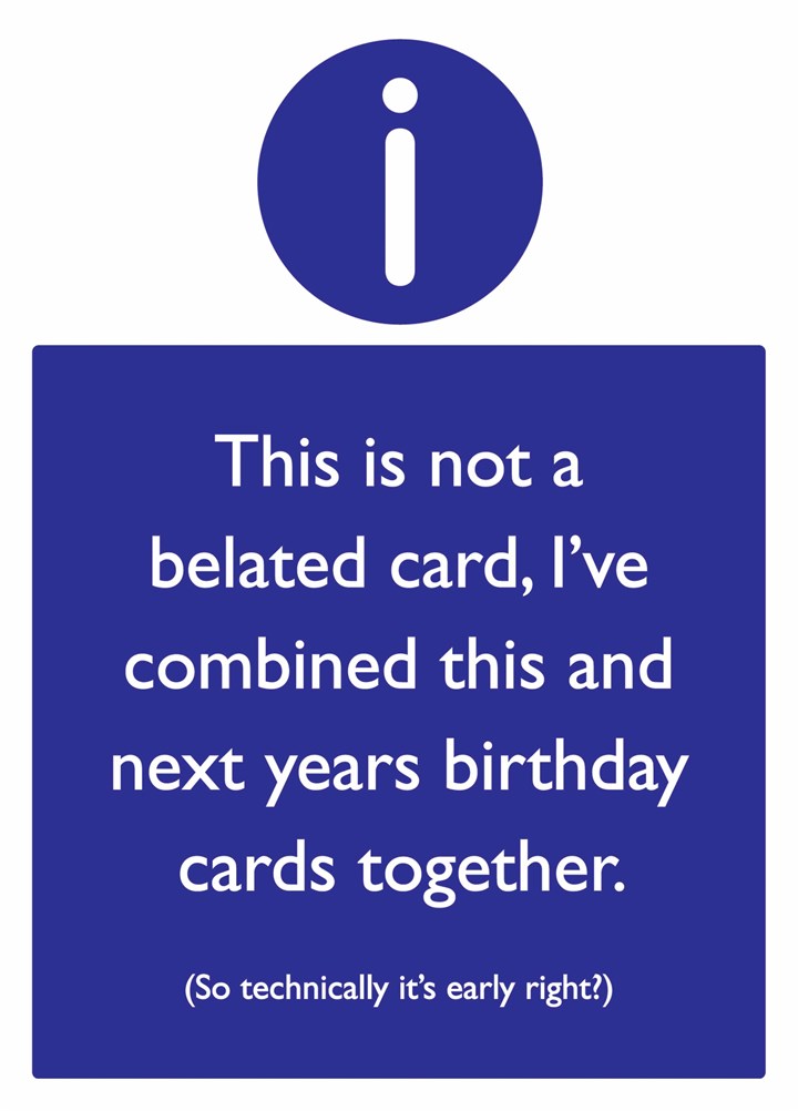 Belated Card