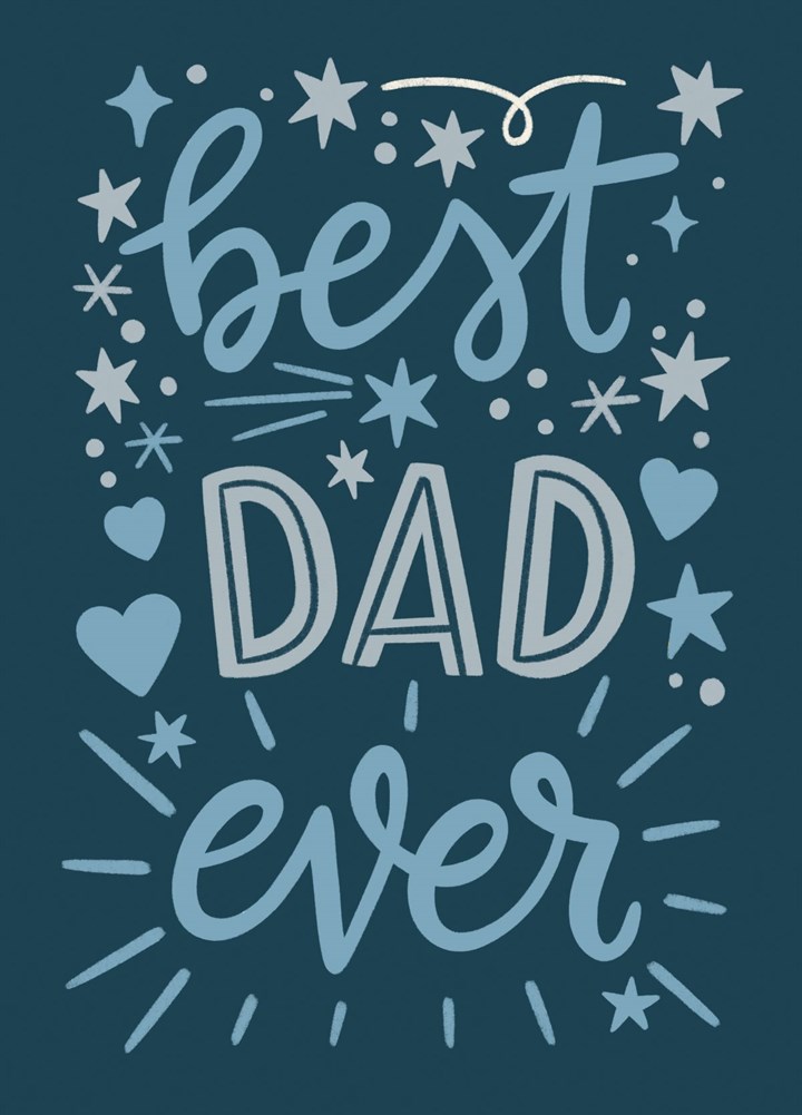 Best Dad Ever (blue) Card