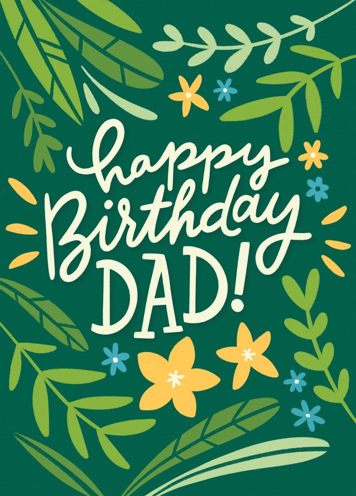 Happy Birthday Dad (tropical) Card