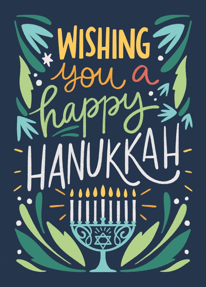 Wishing You A Happy Hanukkah Card