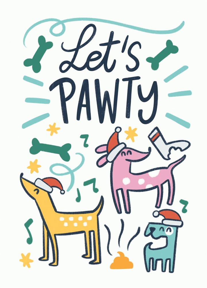 Let's Pawty This Christmas Card
