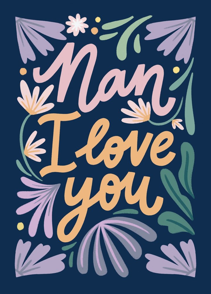 Nan I Love You Card