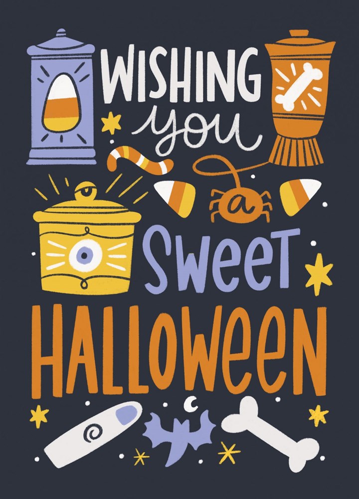 Wishing You A Sweet Halloween Card