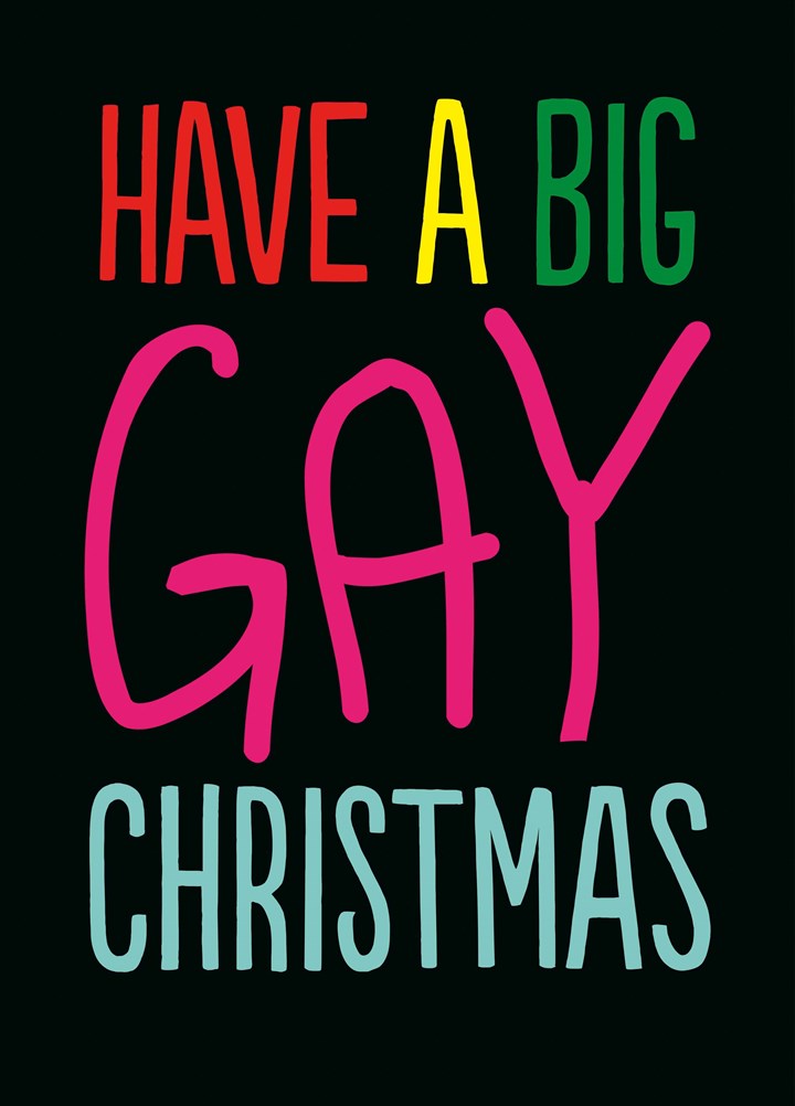 Big Gay Christmas Card