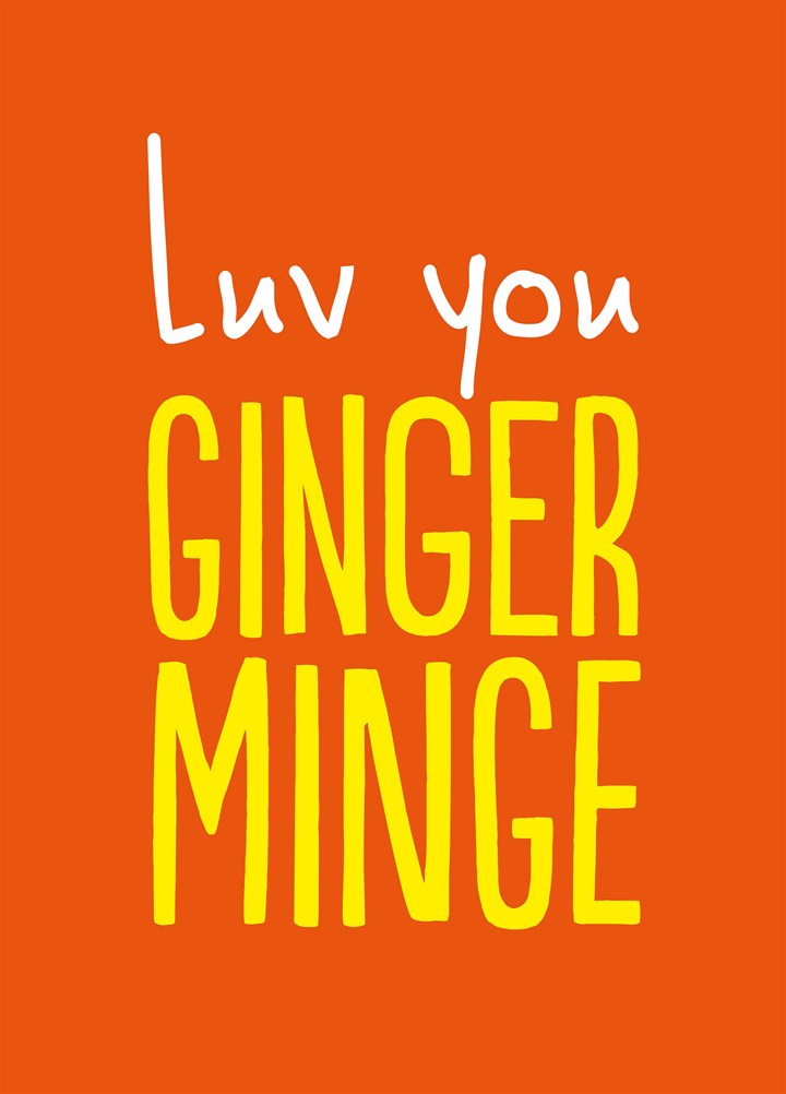 Ginger Minge Card