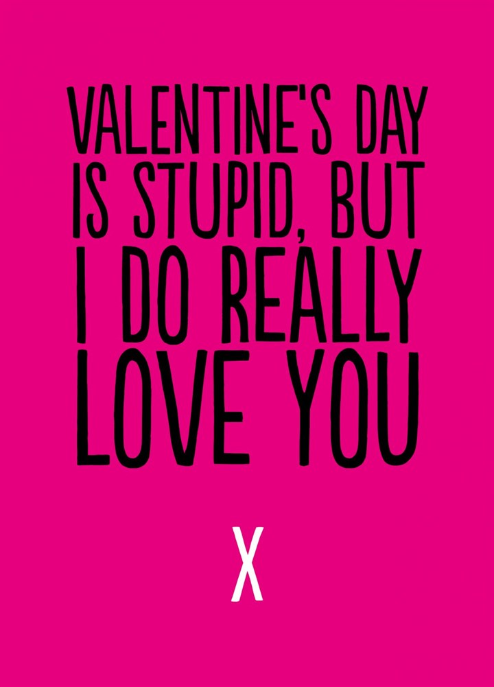 Valentine's Is Stupid Card