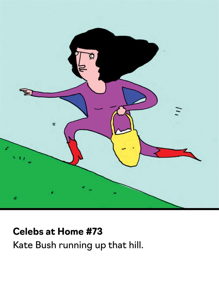 Funny Birthday Card Kate Bush Running Up That Hill