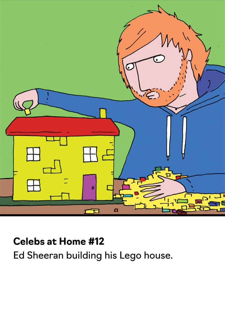 Funny Birthday Card Ed Sheeran Lego House